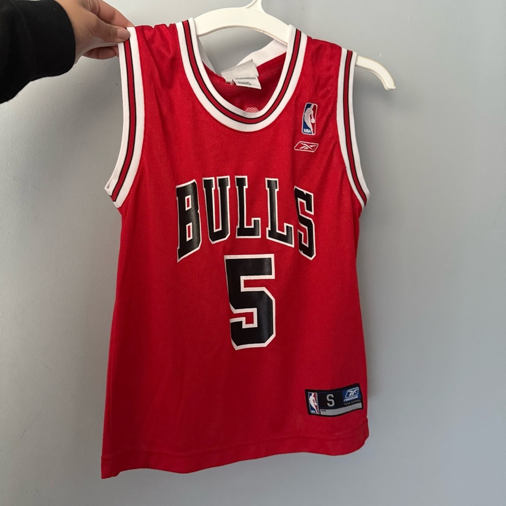 Reebok Bulls Kids Basketball Jersey - Rose 5